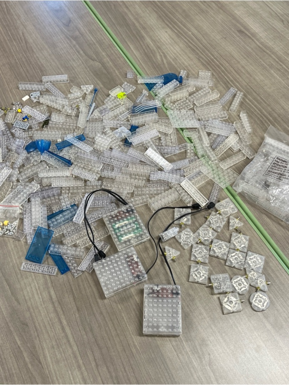 Lite Brix Building Blocks, Power Supply, Pins, And Multiple Pieces UNTESTED